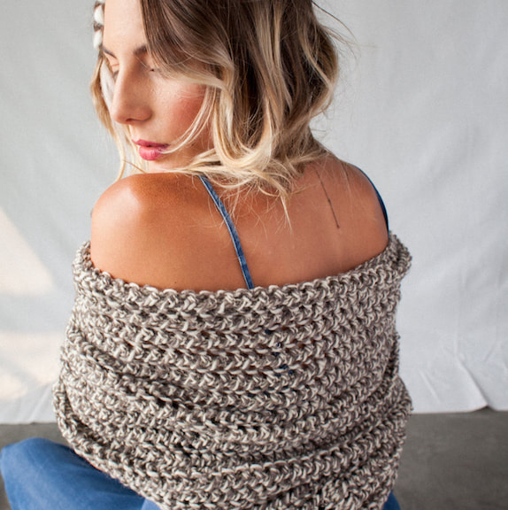 JULES hand knit peruvian highland wool infinity scarf